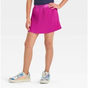 Girls Pleated Woven Skort - All In Motion Light Violet XS